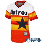 Camiseta Beisbol Hombre Houston Astros Naranja Alterno Cooperstown Cool Base Camiseta Beisbol Hombre Houston Astros Naranja Alterno Cooperstown Cool Base