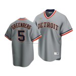 Camiseta Beisbol Hombre Detroit Tigers Hank Greenberg Cooperstown Collection Road Gris Camiseta Beisbol Hombre Detroit Tigers Hank Greenberg Cooperstown Collection Road Gris