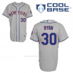 Camiseta Beisbol Hombre New York Mets Nolan Ryan 30 Gris Cool Base Camiseta Beisbol Hombre New York Mets Nolan Ryan 30 Gris Cool Base