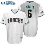 Camiseta Beisbol Hombre Arizona Diamondbacks 2017 Postemporada 6 Peralta Blanco Cool Base Camiseta Beisbol Hombre Arizona Diamondbacks 2017 Postemporada 6 Peralta Blanco Cool Base
