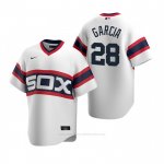 Camiseta Beisbol Hombre Chicago White Sox Leury Garcia Cooperstown Collection Primera Blanco Camiseta Beisbol Hombre Chicago White Sox Leury Garcia Cooperstown Collection Primera Blanco