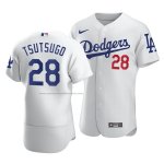 Camiseta Beisbol Hombre Los Angeles Dodgers Yoshitomo Tsutsugo Autentico Primera Blanco Camiseta Beisbol Hombre Los Angeles Dodgers Yoshitomo Tsutsugo Autentico Primera Blanco