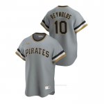 Camiseta Beisbol Hombre Pittsburgh Pirates Bryan Reynolds Cooperstown Collection Road Gris Camiseta Beisbol Hombre Pittsburgh Pirates Bryan Reynolds Cooperstown Collection Road Gris
