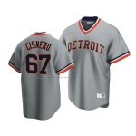 Camiseta Beisbol Hombre Detroit Tigers Jose Cisnero Cooperstown Collection Road Gris Camiseta Beisbol Hombre Detroit Tigers Jose Cisnero Cooperstown Collection Road Gris