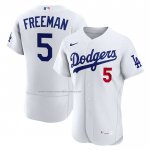 Camiseta Beisbol Hombre Los Angeles Dodgers Freddie Freeman Primera Autentico Blanco Camiseta Beisbol Hombre Los Angeles Dodgers Freddie Freeman Primera Autentico Blanco