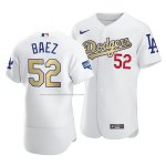 Camiseta Beisbol Hombre Los Angeles Dodgers Pedro Baez 2021 Gold Program Patch Autentico Blanco Camiseta Beisbol Hombre Los Angeles Dodgers Pedro Baez 2021 Gold Program Patch Autentico Blanco