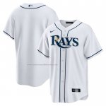 Camiseta Beisbol Hombre Tampa Bay Rays Primera Replica Big & Tall Blanco Camiseta Beisbol Hombre Tampa Bay Rays Primera Replica Big & Tall Blanco