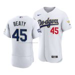 Camiseta Beisbol Hombre Los Angeles Dodgers Matt Beaty 2021 Gold Program Autentico Blanco Oro Camiseta Beisbol Hombre Los Angeles Dodgers Matt Beaty 2021 Gold Program Autentico Blanco Oro