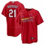 Camiseta Beisbol Hombre St. Louis Cardinals Lars Nootbaar Big Tall Alterno Replica Rojo