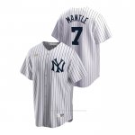 Camiseta Beisbol Hombre New York Yankees Mickey Mantle Cooperstown Collection Primera Blanco Camiseta Beisbol Hombre New York Yankees Mickey Mantle Cooperstown Collection Primera Blanco