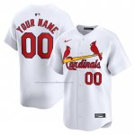 Camiseta Beisbol Hombre St. Louis Cardinals Primera Limited Personalizada Blanco