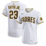 Camiseta Beisbol Hombre San Diego Padres Fernando Tatis Jr Primera Elite Blanco Camiseta Beisbol Hombre San Diego Padres Fernando Tatis Jr Primera Elite Blanco
