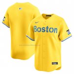 Camiseta Beisbol Hombre Boston Red Sox City Connect Limited Oro