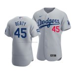 Camiseta Beisbol Hombre Los Angeles Dodgers Matt Beaty 2020 Autentico Alterno Gris Camiseta Beisbol Hombre Los Angeles Dodgers Matt Beaty 2020 Autentico Alterno Gris