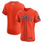 Camiseta Beisbol Hombre Houston Astros Alterno Vapor Premier Elite Patch Naranja