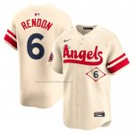 Camiseta Beisbol Hombre Los Angeles Angels Anthony Rendon City Connect Limited Crema