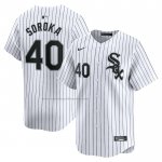 Camiseta Beisbol Hombre Chicago White Sox Michael Soroka Primera Limited Blanco