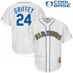 Camiseta Beisbol Hombre Seattle Mariners Ken Griffey Blanco Cooperstown Cool Base Camiseta Beisbol Hombre Seattle Mariners Ken Griffey Blanco Cooperstown Cool Base