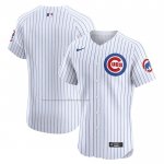 Camiseta Beisbol Hombre Chicago Cubs Primera Elite Blanco Camiseta Beisbol Hombre Chicago Cubs Primera Elite Blanco