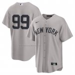 Camiseta Beisbol Hombre New York Yankees Aaron Judge Segunda Replica Gris Camiseta Beisbol Hombre New York Yankees Aaron Judge Segunda Replica Gris
