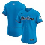 Camiseta Beisbol Hombre Miami Marlins Alterno Vapor Premier Elite Azul