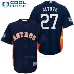 Camiseta Beisbol Hombre Houston Astros Jose Altuve 27 Azul 2017 Entrenamiento de Primavera Cool Base Jugador Camiseta Beisbol Hombre Houston Astros Jose Altuve 27 Azul 2017 Entrenamiento de Primavera Cool Base Jugador