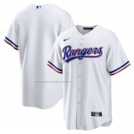 Camiseta Beisbol Hombre Texas Rangers Primera Replica Big & Tall Blanco Camiseta Beisbol Hombre Texas Rangers Primera Replica Big & Tall Blanco