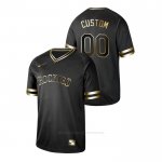 Camiseta Beisbol Hombre Colorado Rockies Personalizada 2019 Golden Edition V Neck Negro