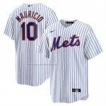 Camiseta Beisbol Hombre New York Mets Ronny Mauricio Home Replica Blanco Camiseta Beisbol Hombre New York Mets Ronny Mauricio Home Replica Blanco