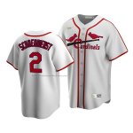 Camiseta Beisbol Hombre St. Louis Cardinals Red Schoendienst Cooperstown Collection Primera Blanco Camiseta Beisbol Hombre St. Louis Cardinals Red Schoendienst Cooperstown Collection Primera Blanco