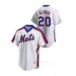 Camiseta Beisbol Hombre New York Mets Pete Alonso Cooperstown Collection Primera Blanco Camiseta Beisbol Hombre New York Mets Pete Alonso Cooperstown Collection Primera Blanco