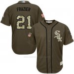 Camiseta Beisbol Hombre Chicago White Sox 21 Todd Frazier Verde Salute To Service Camiseta Beisbol Hombre Chicago White Sox 21 Todd Frazier Verde Salute To Service