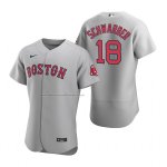 Camiseta Beisbol Hombre Boston Red Sox Kyle Schwarber Autentico Road Gris Camiseta Beisbol Hombre Boston Red Sox Kyle Schwarber Autentico Road Gris
