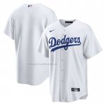 Camiseta Beisbol Hombre Los Angeles Dodgers Primera Replica Blanco Camiseta Beisbol Hombre Los Angeles Dodgers Primera Replica Blanco