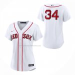 Camiseta Beisbol Mujer Boston Red Sox David Ortiz Primera Replica Blanco1 Camiseta Beisbol Mujer Boston Red Sox David Ortiz Primera Replica Blanco1