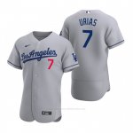 Camiseta Beisbol Hombre Los Angeles Dodgers Julio Urias Autentico 2020 Road Gris Camiseta Beisbol Hombre Los Angeles Dodgers Julio Urias Autentico 2020 Road Gris