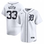 Camiseta Beisbol Hombre Detroit Tigers Colt Keith Primera Limited Blanco