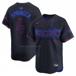 Camiseta Beisbol Hombre Toronto Blue Jays George Springer 2024 City Connect Limited Negro