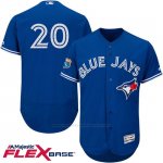 Camiseta Beisbol Hombre Toronto Blue Jays Josh Donaldson 20 Azul Flex Base Autentico Coleccion On Field Entrenamiento de Primavera Camiseta Beisbol Hombre Toronto Blue Jays Josh Donaldson 20 Azul Flex Base Autentico Coleccion On Field Entrenamiento de Primavera