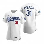 Camiseta Beisbol Hombre Los Angeles Dodgers Joc Pederson Autentico 2020 Primera Blanco Camiseta Beisbol Hombre Los Angeles Dodgers Joc Pederson Autentico 2020 Primera Blanco