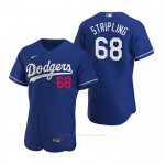 Camiseta Beisbol Hombre Los Angeles Dodgers Ross Stripling Autentico 2020 Alterno Azul Camiseta Beisbol Hombre Los Angeles Dodgers Ross Stripling Autentico 2020 Alterno Azul