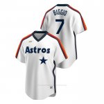 Camiseta Beisbol Hombre Houston Astros Craig Biggio Cooperstown Collection Primera Blanco Camiseta Beisbol Hombre Houston Astros Craig Biggio Cooperstown Collection Primera Blanco