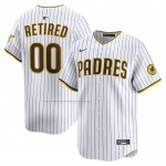 Camiseta Beisbol Hombre San Diego Padres Retired Roster Primera Limited Blanco Camiseta Beisbol Hombre San Diego Padres Retired Roster Primera Limited Blanco