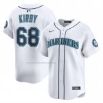 Camiseta Beisbol Hombre Seattle Mariners George Kirby Alterno Limited Blanco Camiseta Beisbol Hombre Seattle Mariners George Kirby Alterno Limited Blanco