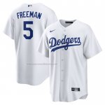 Camiseta Beisbol Hombre Los Angeles Dodgers Freddie Freeman Primera Replica Blanco Camiseta Beisbol Hombre Los Angeles Dodgers Freddie Freeman Primera Replica Blanco