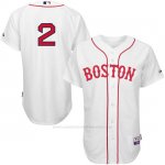 Camiseta Beisbol Hombre Boston Red Sox Xander Bogaerts Blanco Jugador Autentico Cool Base Camiseta Beisbol Hombre Boston Red Sox Xander Bogaerts Blanco Jugador Autentico Cool Base
