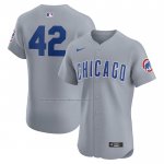 Camiseta Beisbol Hombre Chicago Cubs Road 2024 Jackie Robinson Day Elite Gris