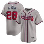 Camiseta Beisbol Hombre Atlanta Braves Matt Olson Segunda Limited Gris