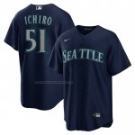 Camiseta Beisbol Hombre Seattle Mariners Ichiro Suzuki Official Replica Azul