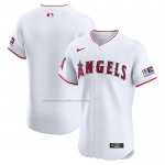 Camiseta Beisbol Hombre Los Angeles Angels Elite Primera Blanco